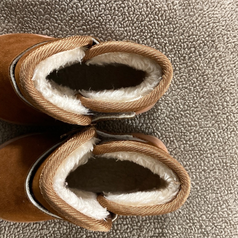 Brown Suede Boots with Plush Lining